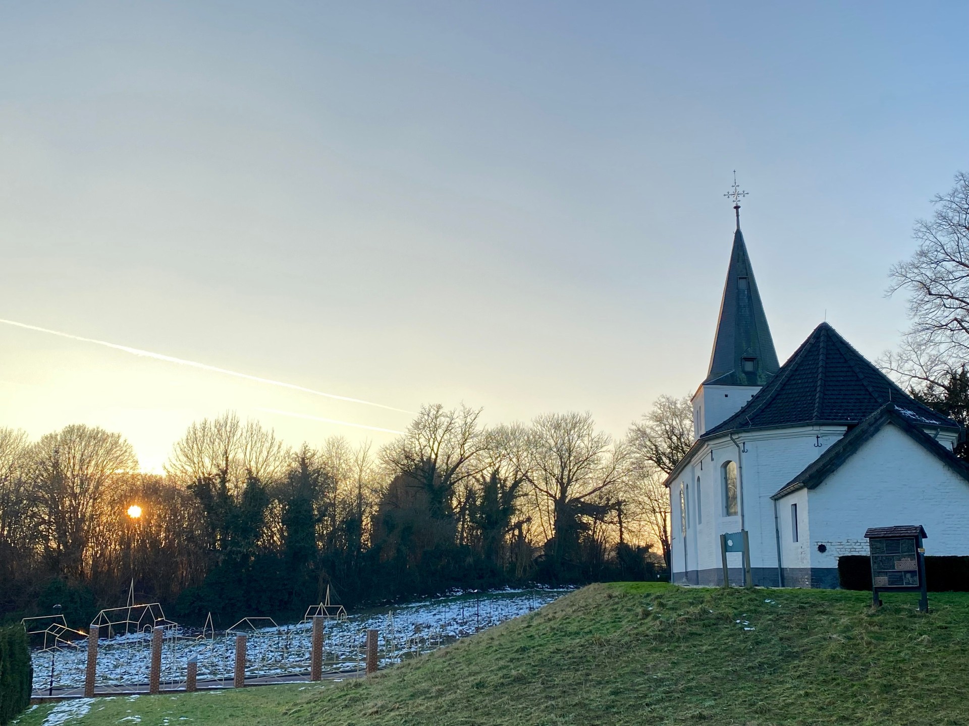 Chapel at Sunset in the Province Limburg